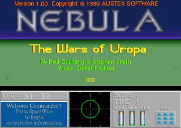 Nebula - The Wars of Uropa screen shot title